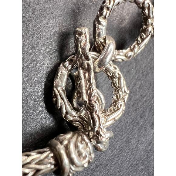 NEW Bali sterling silver dragonfly toggle bracelet - Picture 5 of 10